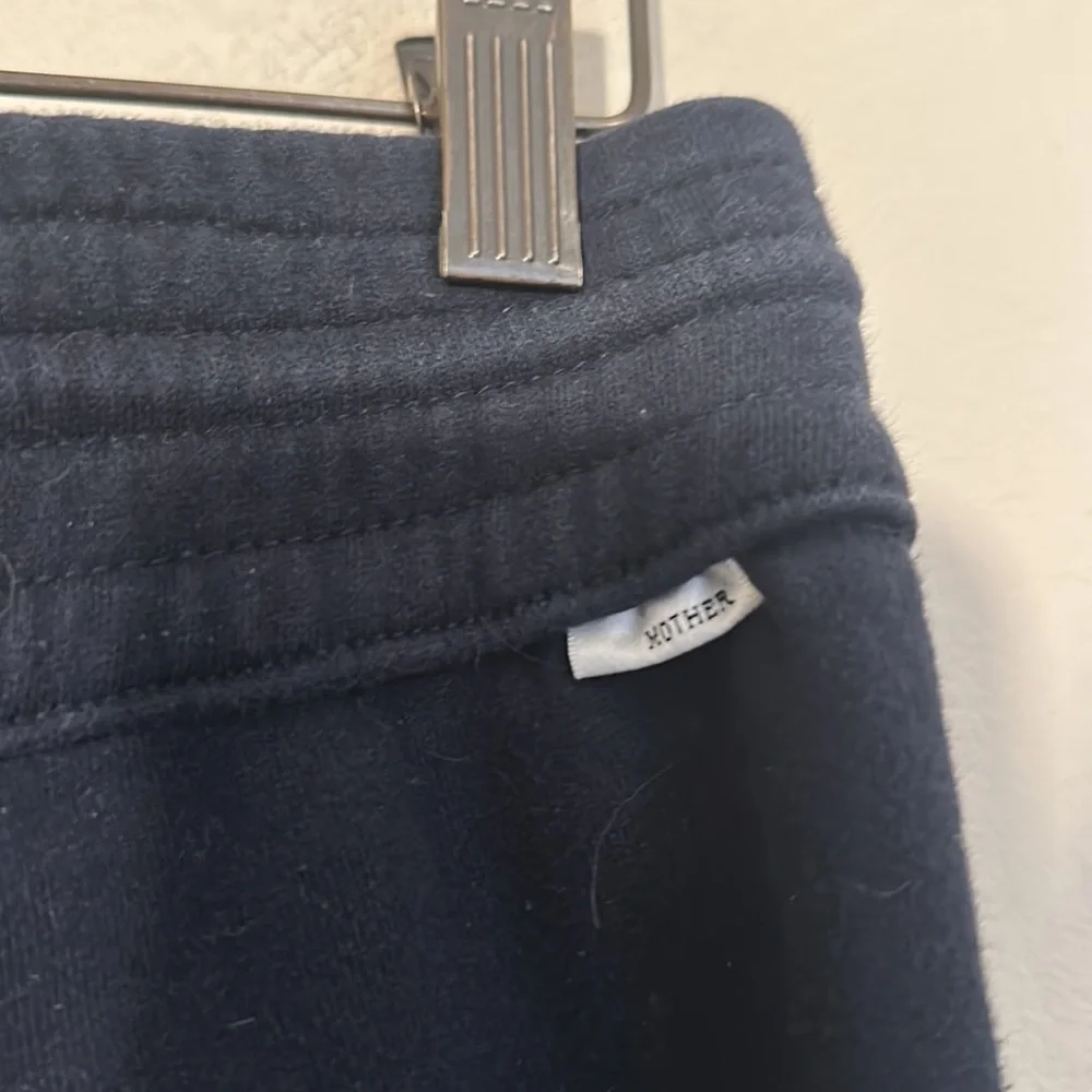 MOTHER Navy Striped Cotton Jogger Sweatpants casual sporty women size XS - Picture 10 of 10